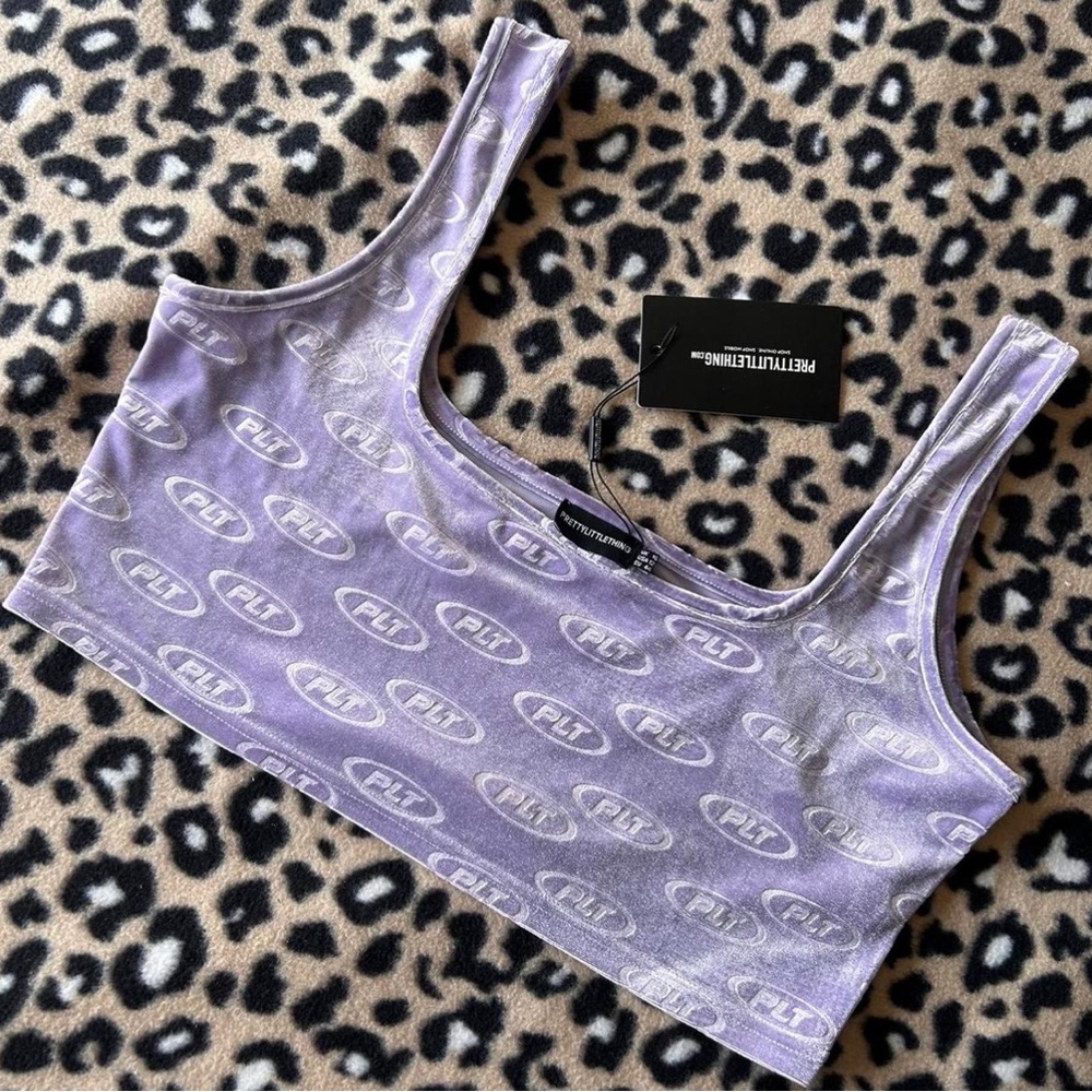 PrettyLittleThing Purple Sleeveless Fitted Tank Top